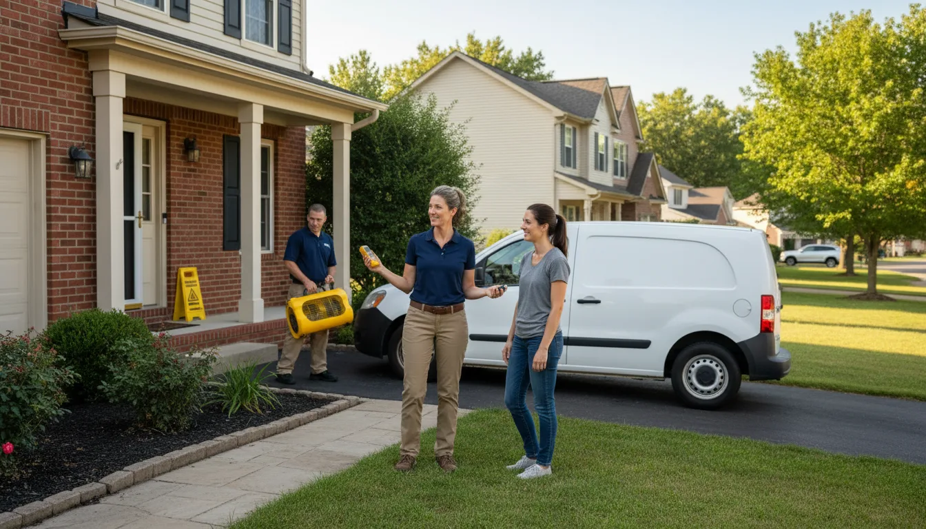 Residential water damage restoration in Hathaway Pines, CA